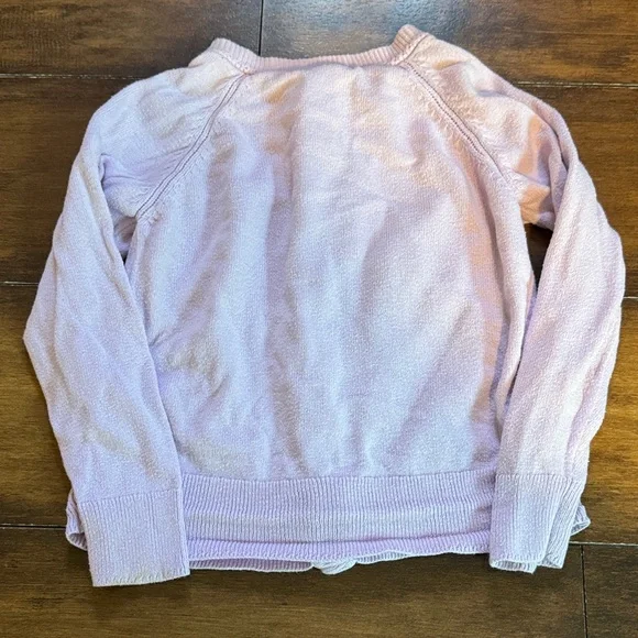**Bundle** Old Navy Light Gray and Cat & Jack Purple Cardigan Set Size 3T - Picture 3 of 4